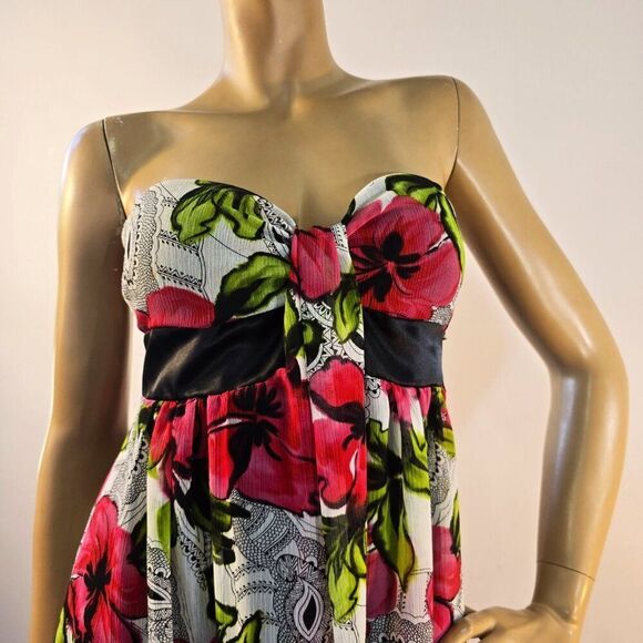 Twik Simons Mini Tube Dress Youth Size Large Vintage Y2K 90s Strapless USA Made - Picture 2 of 8